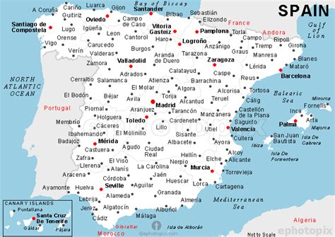 List of cities and towns in Spain .